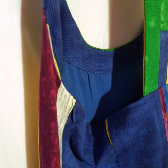 plenty by TRACY REESE Multicolor Abstract Watercolor Print Shift Mini Dress 2 XS - Picture 12 of 13